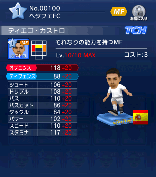 No.00100　ディエゴ・カストロ