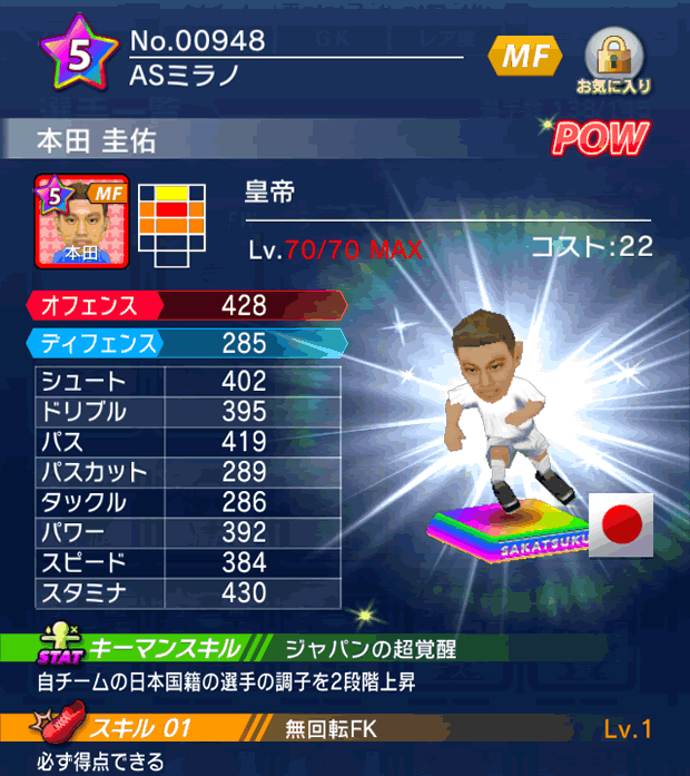 No.00948　本田圭佑