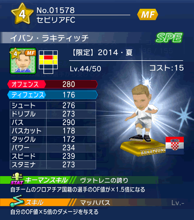 No.01578 イバン・ラキティッチ【14・夏】