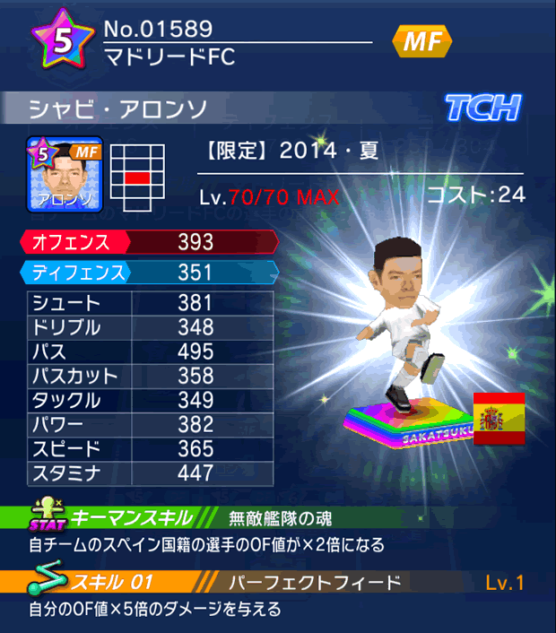 No.01589　シャビ・アロンソ【14・夏】