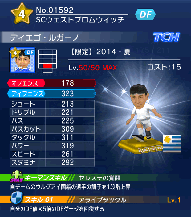 No.01592　ディエゴ・ルガーノ【14・夏】