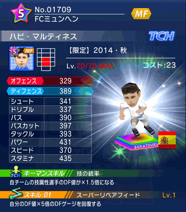 No.01709　ハビ・マルティネス【14・秋】