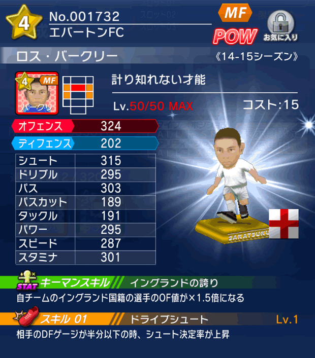 No.01732　ロス・バークリー【14-15】