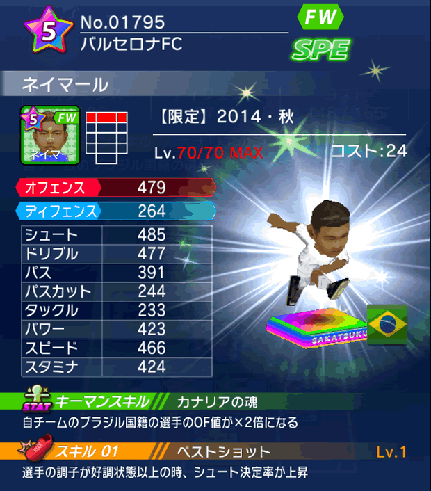 No.01795　ネイマール【14・秋】