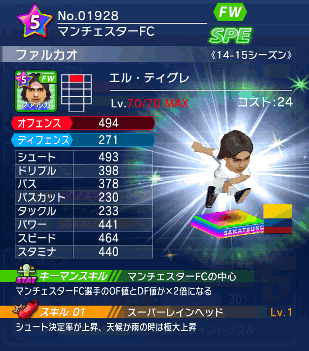 No.01928　ファルカオ【14-15】