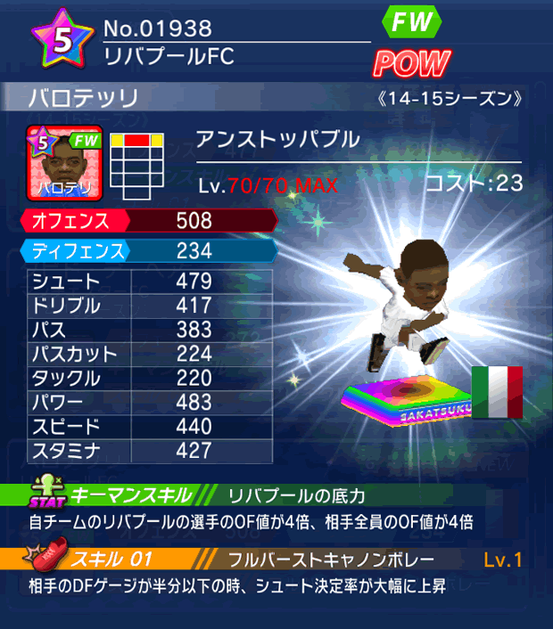 No.01938　バロテッリ【14-15】