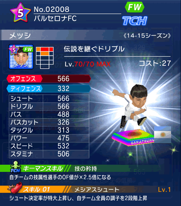 No.02008　メッシ【14-15】