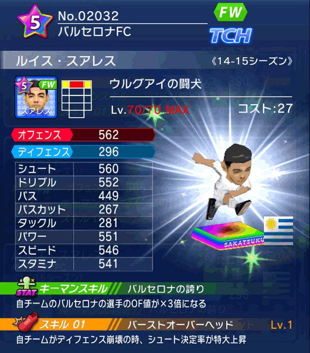 No.02032　ルイス・スアレス【14-15】