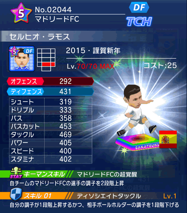 No.02044　セルヒオ・ラモス【15・新年】