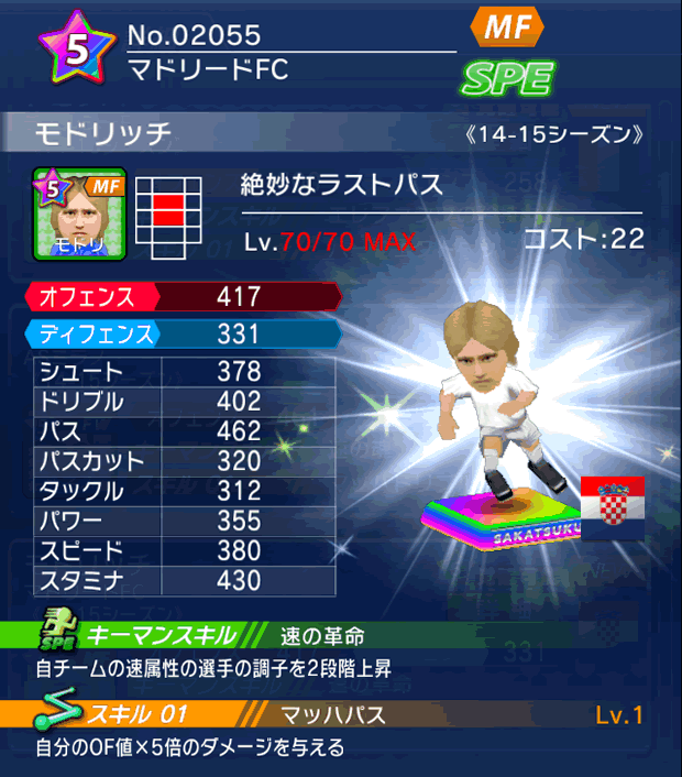 No.02055 モドリッチ【14-15】