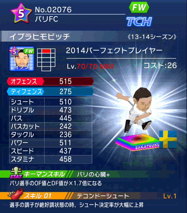 No.02076　イブラヒモビッチ【PP14】