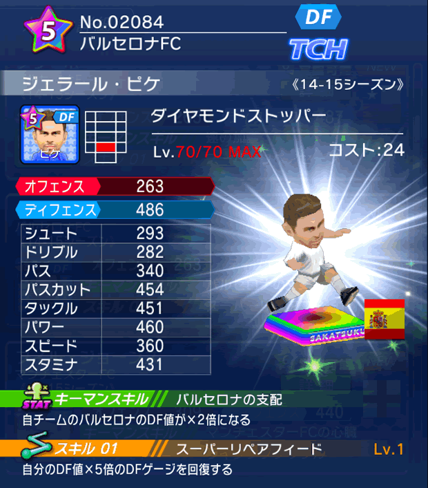 No.02084 ジェラール・ピケ【14-15】