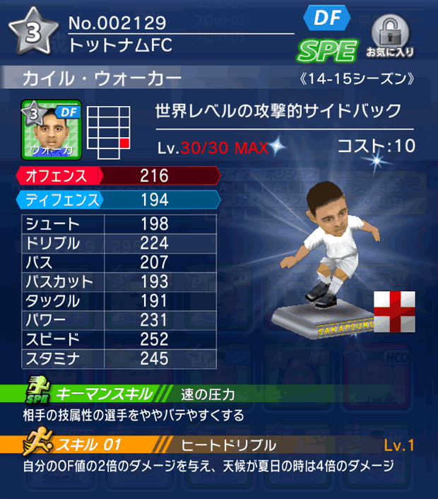 No.02129 カイル・ウォーカー【14-15】