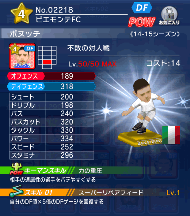 No.02218　ボヌッチ【14-15】