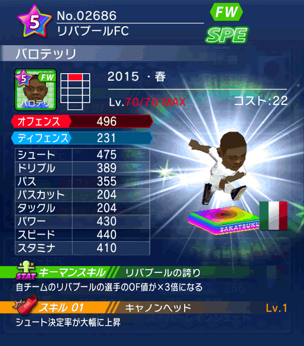 No.02686　バロテッリ【15・春】