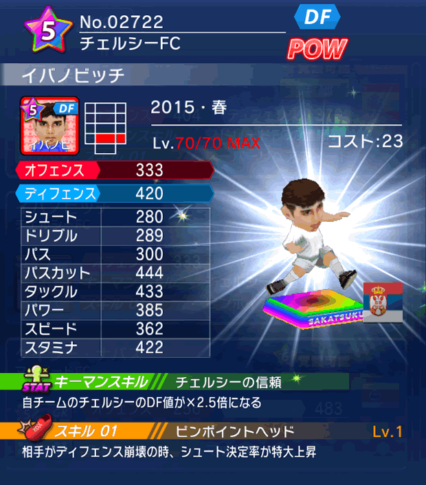 No.02722　イバノビッチ【15・春】