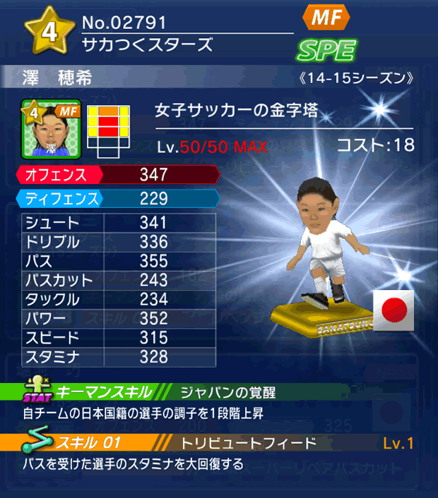 No.02791　澤穂希【14-15】