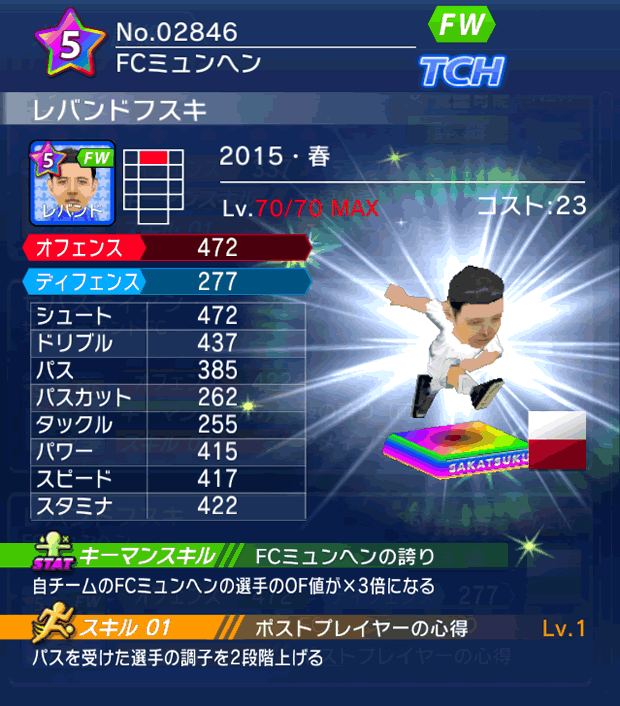 No.02846　レバンドフスキ【15・春】