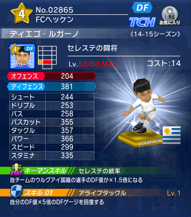 No.02865　ディエゴ・ルガーノ【14-15】