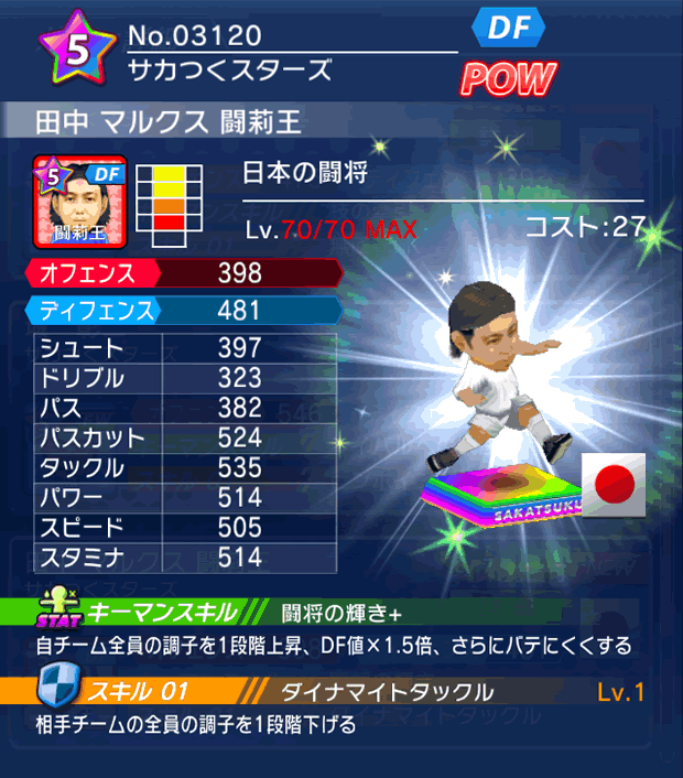 No.03120　田中マルクス闘莉王