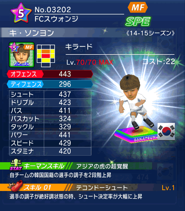 No.03202　キ・ソンヨン【14-15】