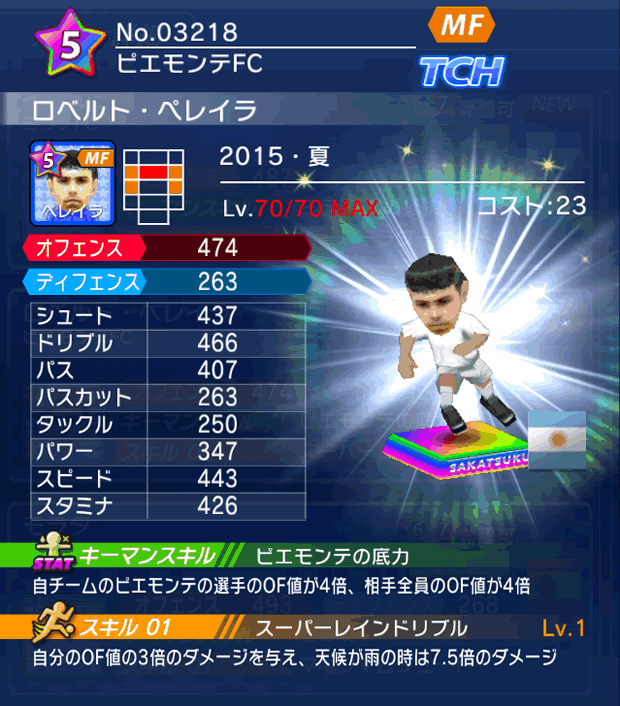 No.03218　ロベルト・ペレイラ【15・夏】