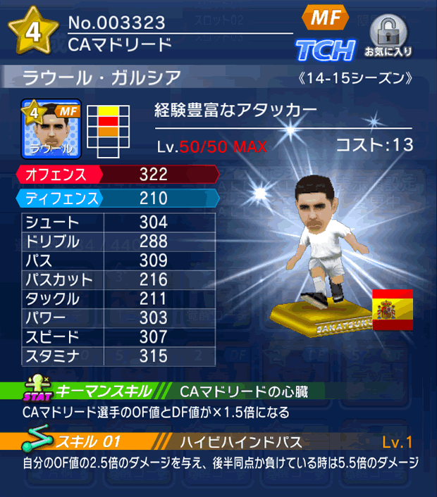 No.03323　ラウール・ガルシア【14-15】