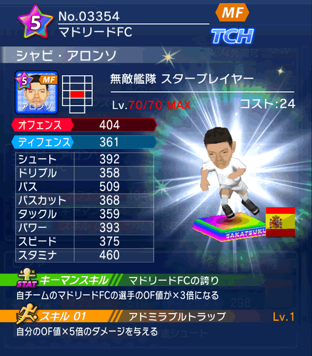 No.03354　シャビ・アロンソ【ES・ST】