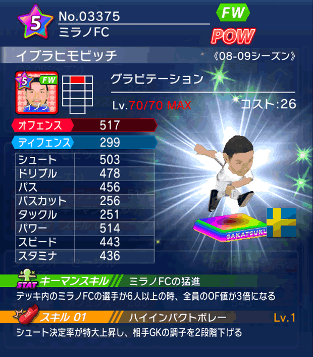 No.03375　イブラヒモビッチ【08-09LS】