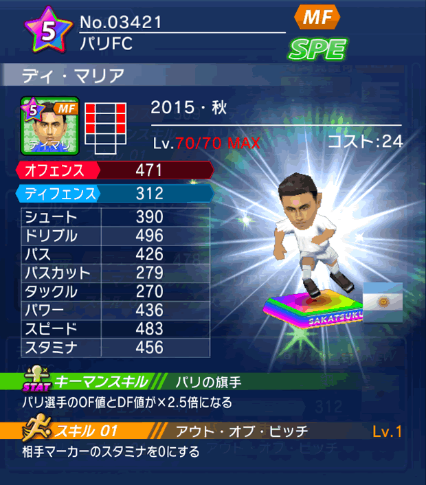 No.03421　ディ・マリア【15・秋】