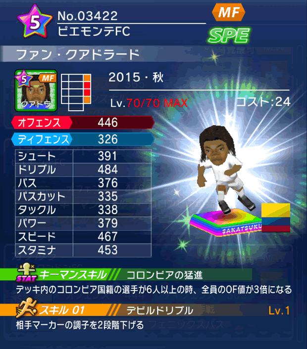 No.03422　ファン・クアドラード【15・秋】