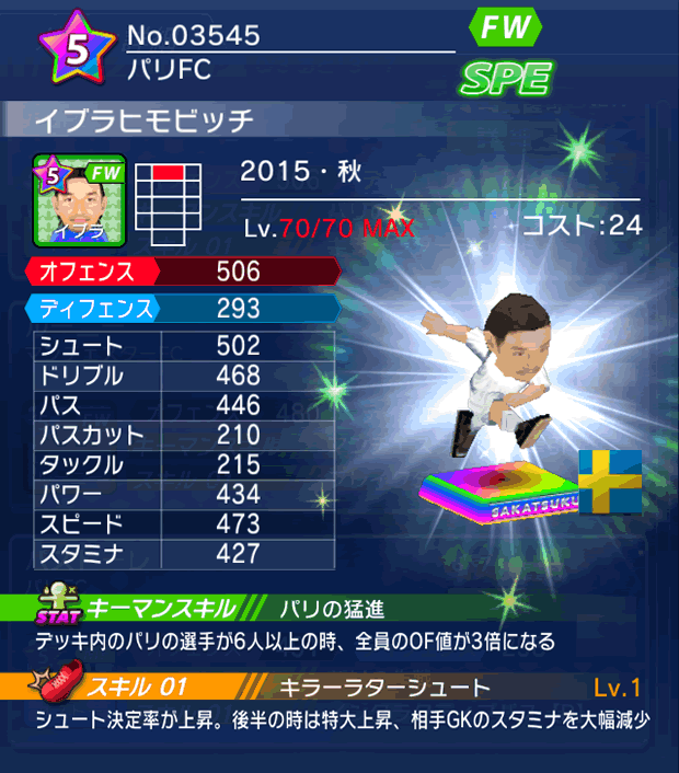 No.03545　イブラヒモビッチ【15・秋】