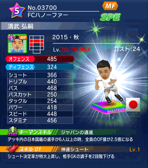 No.03700 清武弘嗣【15・秋】