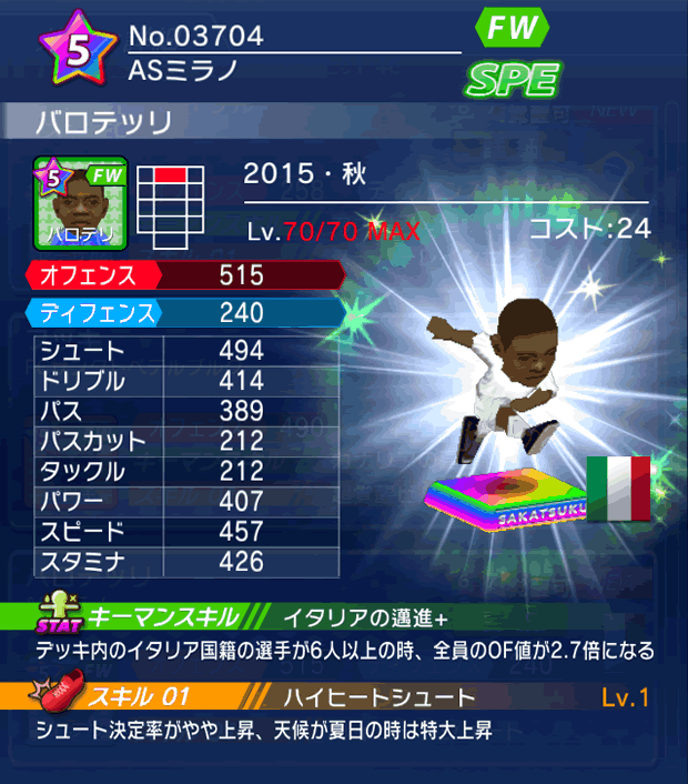 No.03704　バロテッリ【15・秋】