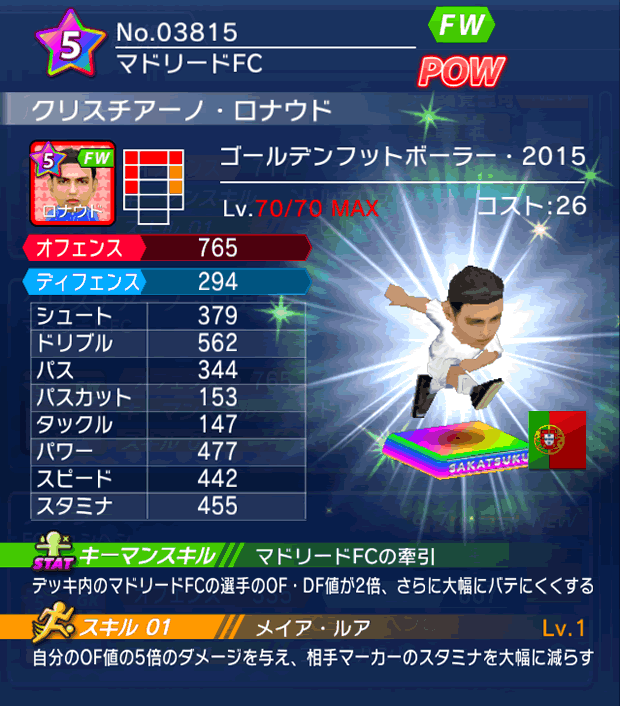 No.03815　クリスチアーノ・ロナウド【GFB15】