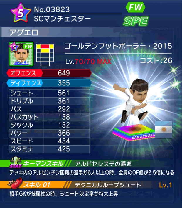 No.03823　アグエロ【GFB15】