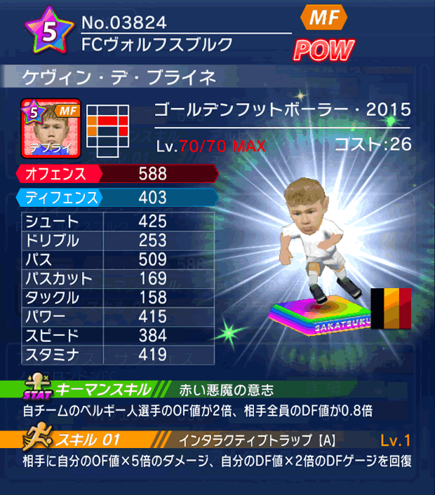 No.03824 ケヴィン・デ・ブライネ【GFB15】