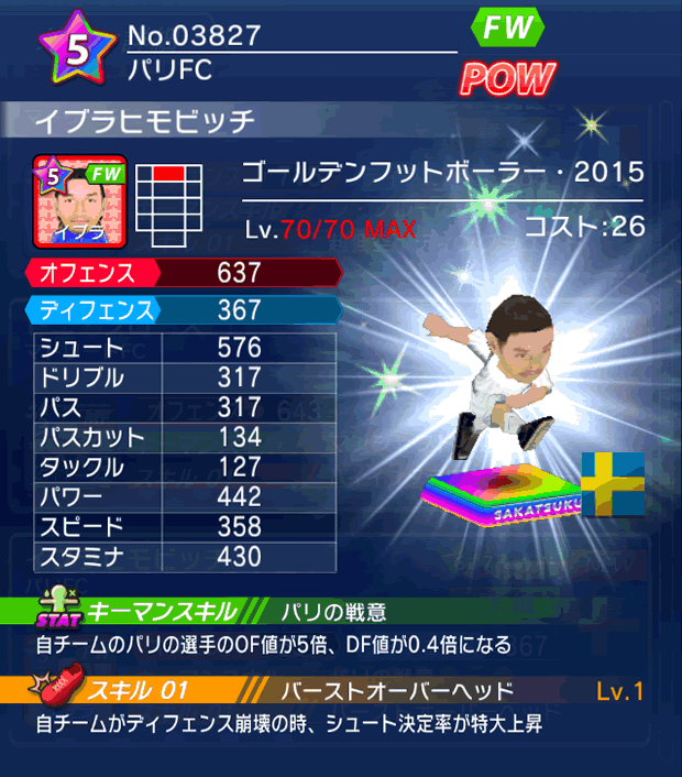 No.03827　イブラヒモビッチ【GFB15】