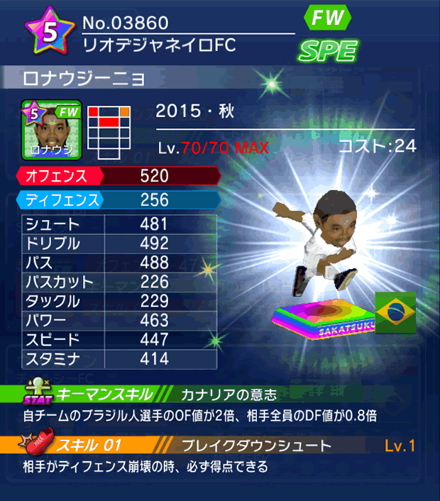 No.03860 ロナウジーニョ【15・秋】