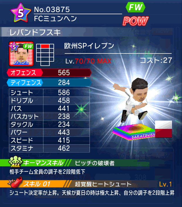 No.03875　レバンドフスキ【欧州SP】