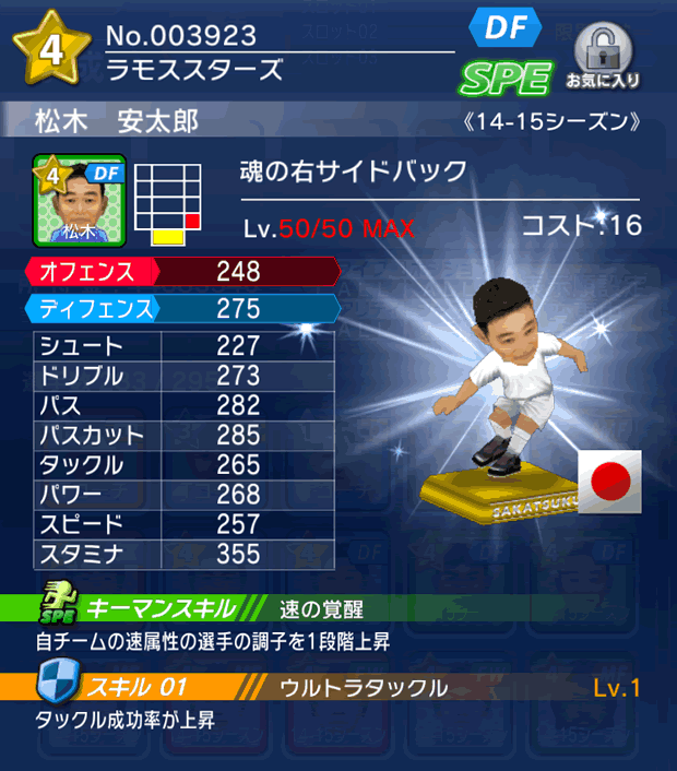 No.03923　松木安太郎【14-15】