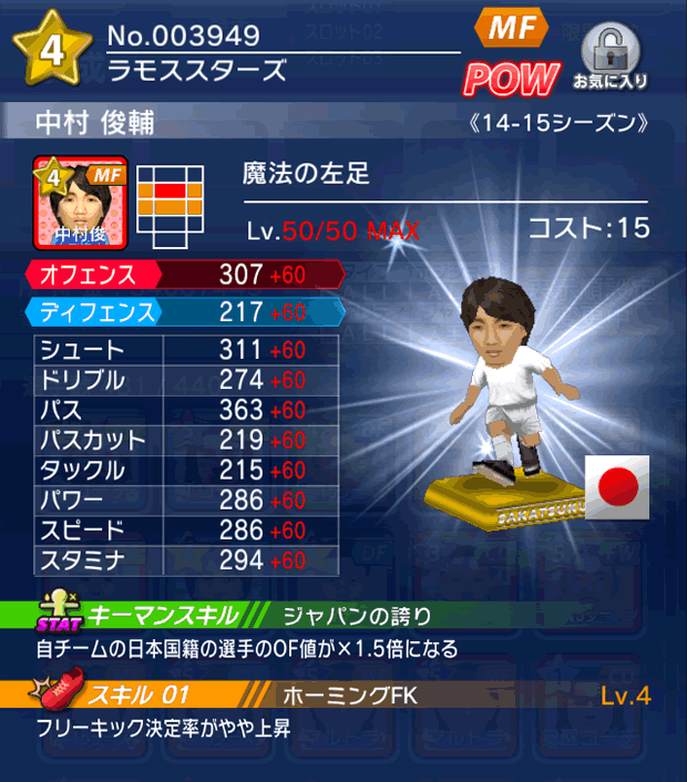 No.03949　中村俊輔【14-15】