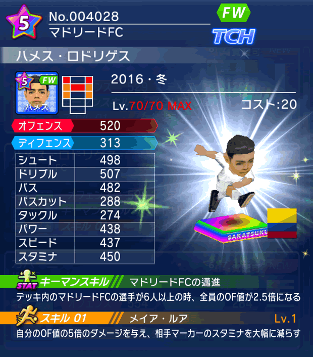 No.04028　ハメス・ロドリゲス【16・冬】