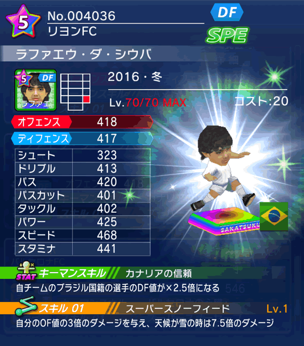 No.04036　ラファエウ・ダ・シウバ【16・冬】