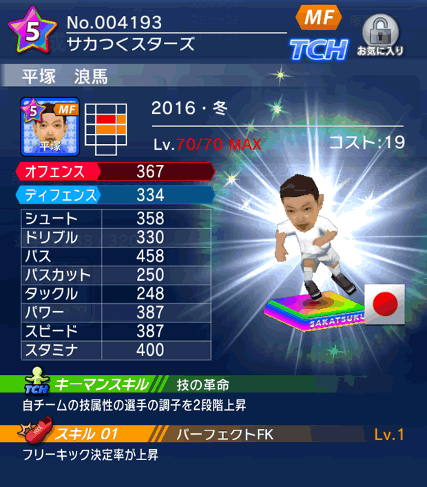 No.04193　平塚浪馬【16・冬】