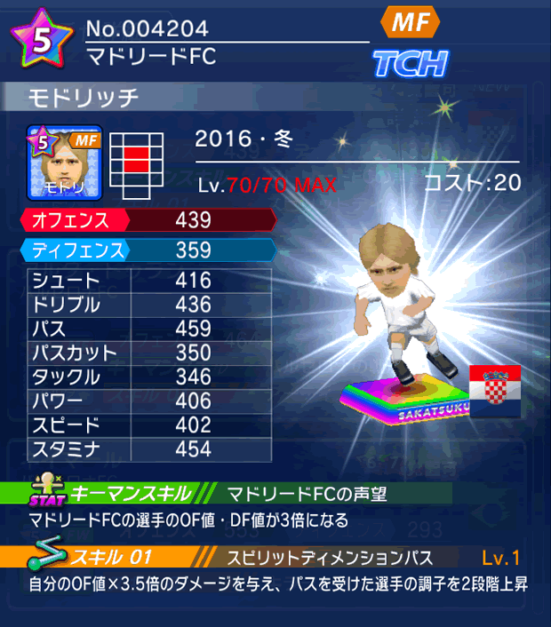 No.04204 モドリッチ【16・冬】