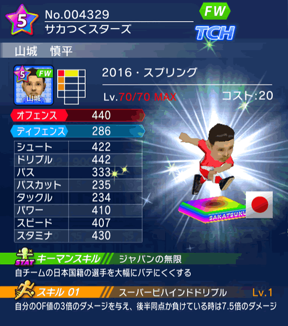 No.04329　山城慎平【16・スプリング】