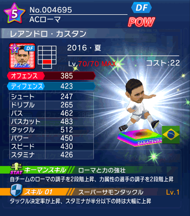 No.04695　レアンドロ・カスタン【16・夏】