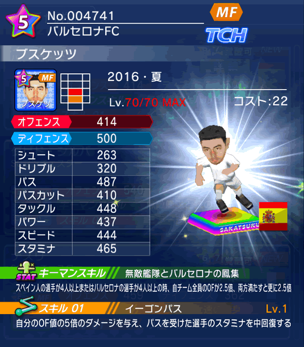 No.04741 ブスケッツ【16・夏】