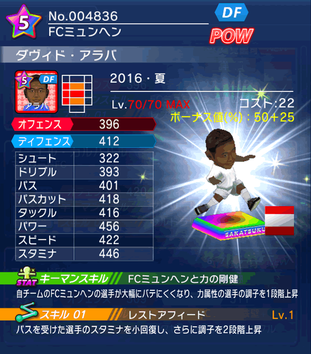 No.04836　ダヴィド・アラバ【16・夏】